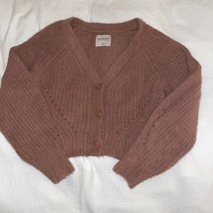 Abercrombie & Fitch fuzzy knit cardigan